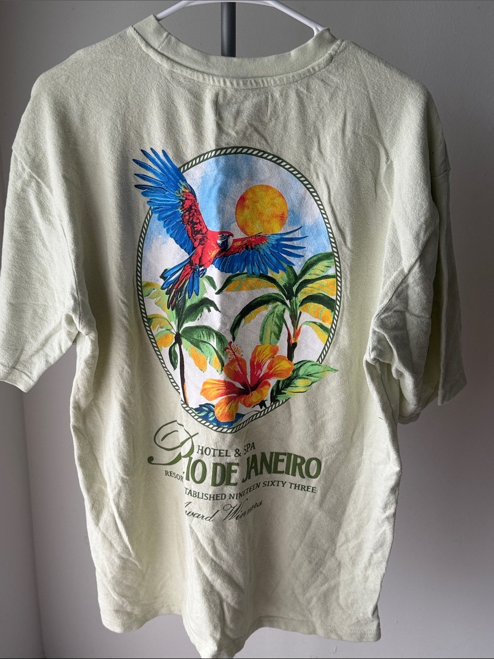 Rio de Janeiro Logo Short Sleeve T-Shirt - Light Green - Picture 2 of 2